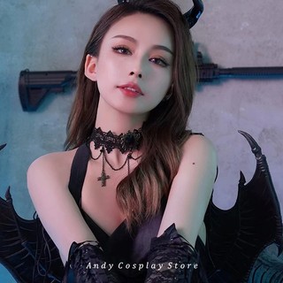 [CÓ SẴN] Vòng cổ choker ren thánh giá đen