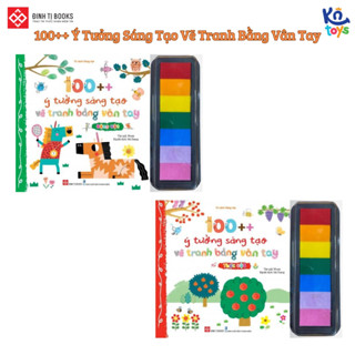 Sách 100++ Ý Tưởng Sáng Tạo Vẽ Tranh Bằng Vân Tay - Đinh Tị Books