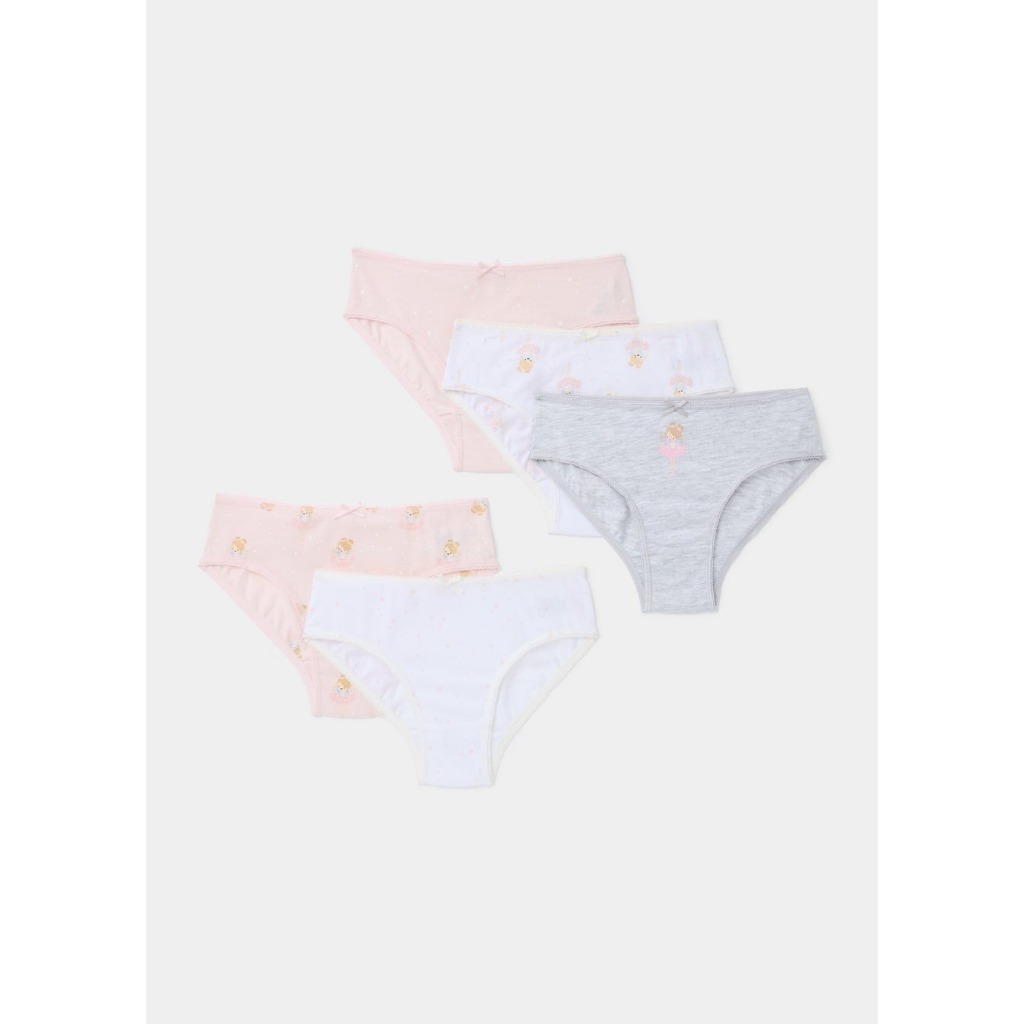 Set 5 quần chip rainbow unicorn size 10-11y, 12-13y Matalan_authentic UK