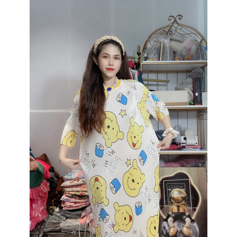 Đầm Suông Dập Li Nhiều Hình