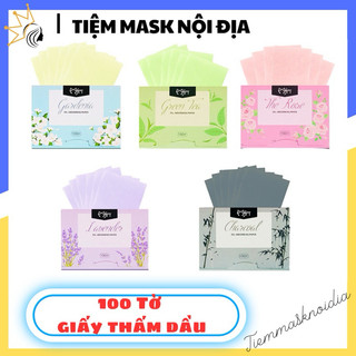Gói 100 Tờ Giấy thấm dầu nội địa Trung, xinh xắn tiện lợi, thấm hút tốt, khử sạch dầu nhờn trên mặt