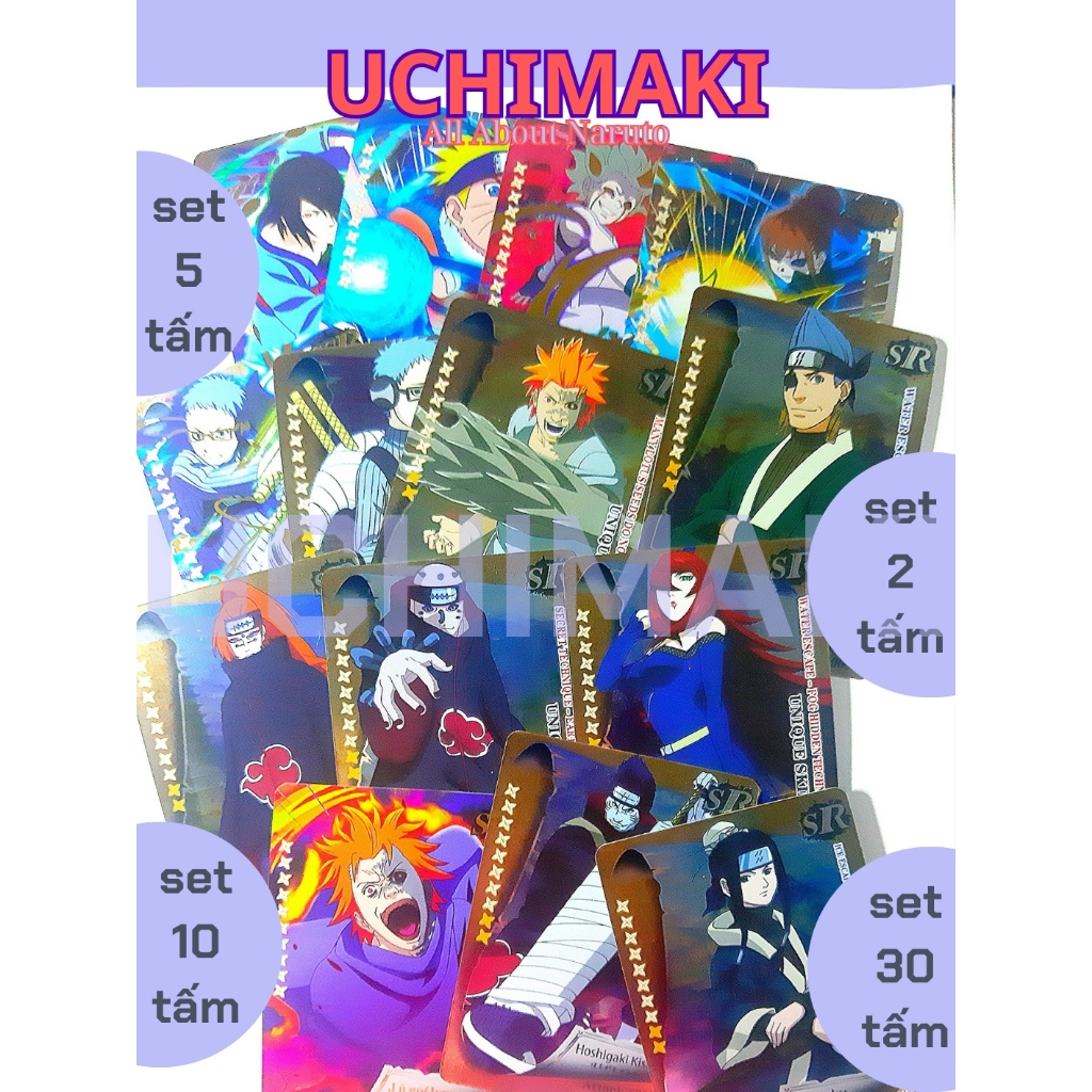 [UCHIMAKI] - Xả LỖ - Bộ Sưu Tập Thẻ Naruto - NARUTO ENGLISH CARDS - Bộ Card Naruto Bản Tiếng Anh