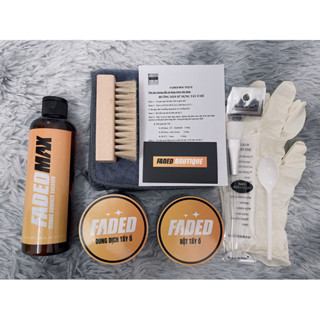 BỘ COMBO FADED : TẨY Ố GIÀY ( 100ml ) + DUNG DỊCH VỆ SINH GIÀY ( 250ml )