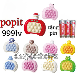 ( tặng pin ) Máy chơi game popit điện tử hàng chuẩn loại 999 level , đồ chơi trí tuệ , xả stress , vui nhộn
