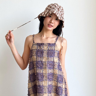 Nón len NEENEE ĐAN XEN STRAP BUCKET HAT chất len dày dặn