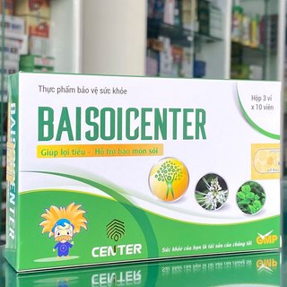 Bài sỏi center – Hỗ trợ lợi tiểu, bài tiết sỏi thận, sỏi tiết niệu, sỏi mật (Hộp 30 viên)