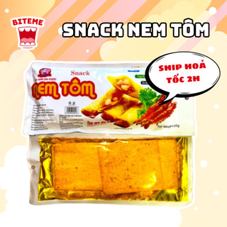Snack nem tôm ba anh em food, snack que cay cổng trường, đồ ăn vặt tuổi thơ lets bite me