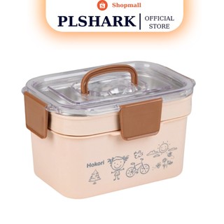 Hộp đựng cơm inox giữ nhiệt tốt hàng Việt Nhật - Hộp cơm giữ nhiệt 2 tầng có quai xách nhiều ngăn 