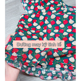 💮Bộ tole (lanh) quần lửng tay con số 3( 48kg- 54kg)🌼
