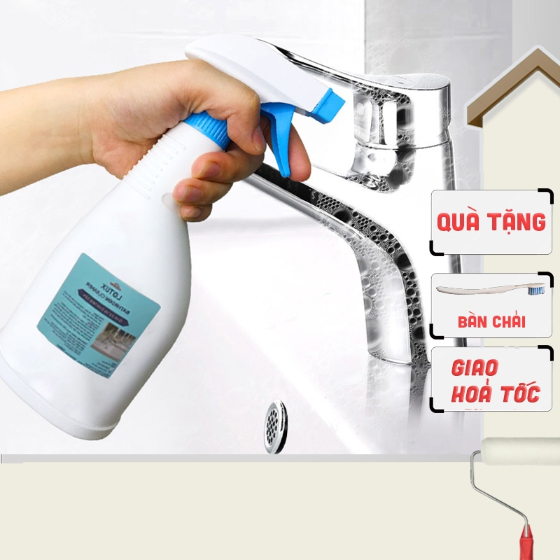 Dung dịch tẩy cặn canxi nhà tắm BATHROOM CLEAR dung tích 540ml, dung dịch vệ sinh vết bẩn nhà tắm