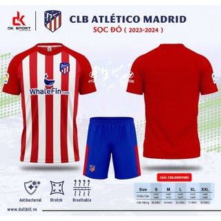Bộ đồ đá banh CLB Alettico sọc