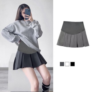 Chân váy tennis bầu li xoè to, chân váy xếp ly bầu có quần bảo hộ và chun chỉnh bụng