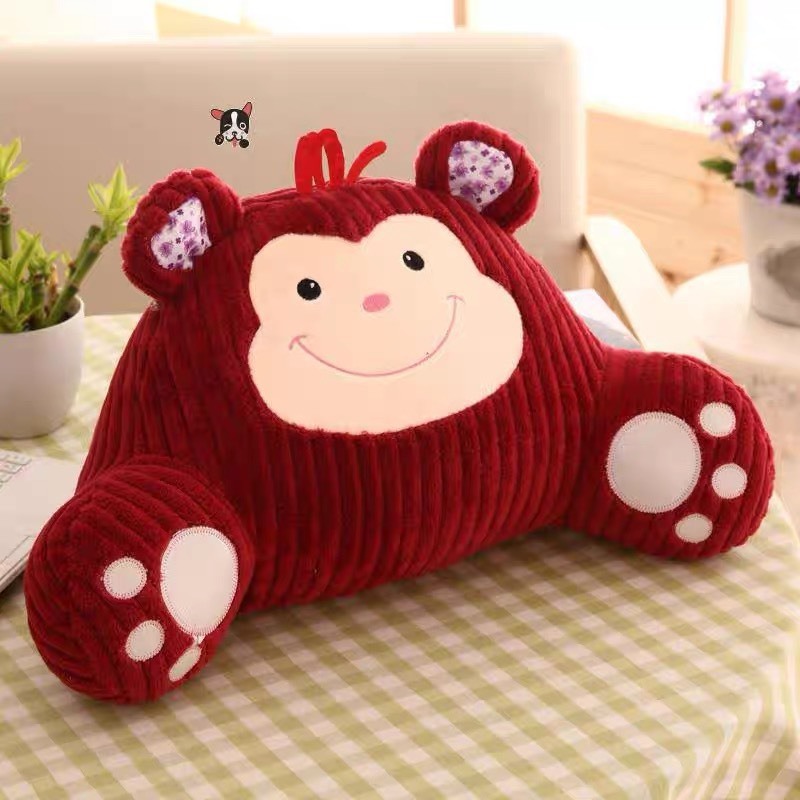 Gối đệm tựa lưng ghế văn phòng, gối kê tựa lưng ghế ô tô, gối tựa ghế hình thú ngộ nghĩnh đáng yêu kích thước 30x40cm | BigBuy360 - bigbuy360.vn