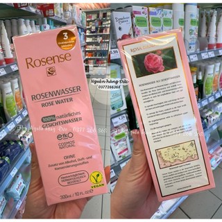 Nước hoa hồng CAO CẤP ĐỨC Rosense 100% Từ nhiên!