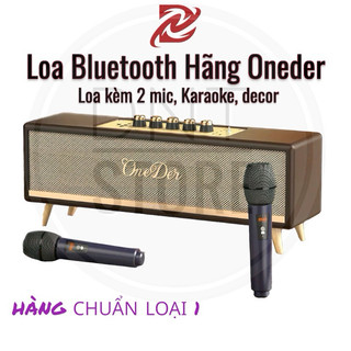 Loa bluetooth Karaoke Oneder D8 60W| Bass sâu| kèm 2mic