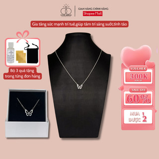 Dây chuyền bạc nữ Tyche Butterfly nạm đá ,chốt khóa cao cấp trẻ trung phù hợp đeo đi học, đi chơi,đi làm TYCHE JEWELRY