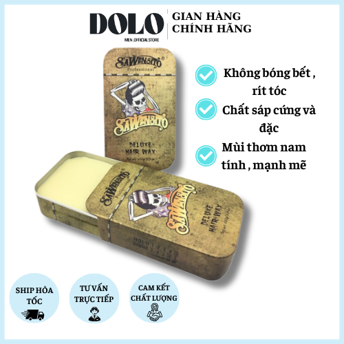 Sáp vuốt tóc S.awensito Trượt Vàng Deluxe Hair – Wax,  Weilaiya sáp khô vuốt, tạo kiểu tóc , giữ nết tóc 100gr