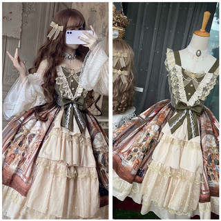 Váy lolita xinh xắn kèm voan tay ( sẵn )