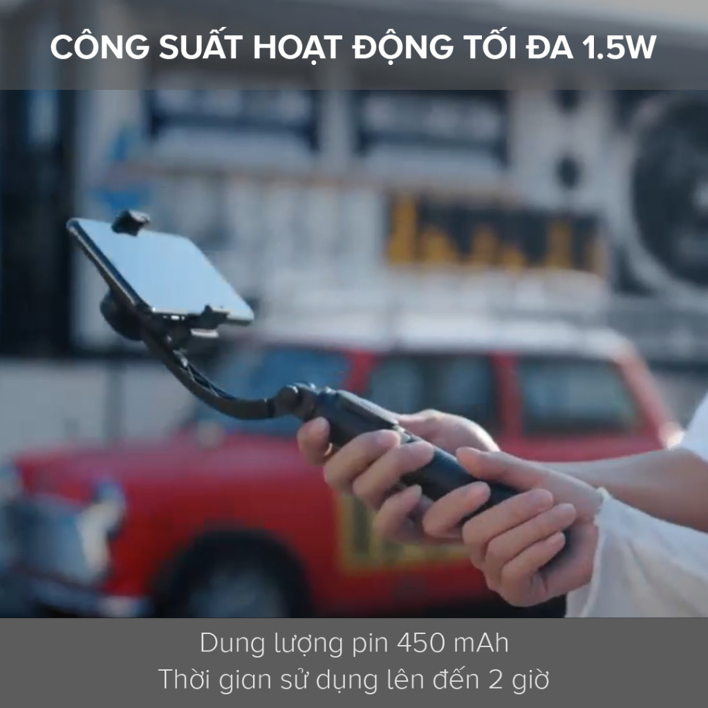 Tay Cầm Gimbal HAVIT ST7606, Chống Rung Điện Tử, Bluetooth 4.2, Điều Khiển Từ Xa - Chính Hãng BH 12 Tháng | BigBuy360 - bigbuy360.vn