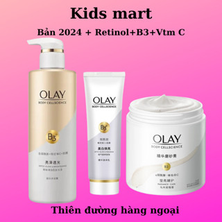Sữa Tắm Dưỡng Trắng Da OLAY Bản Trung B3 + Vitamin C 500ml, cấp ẩm dưỡng trắng