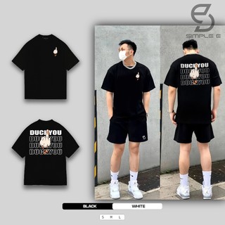 Áo Thun Unisex Local Brand SIMPLE "E" Form Oversize Cotton 100% DuckYou