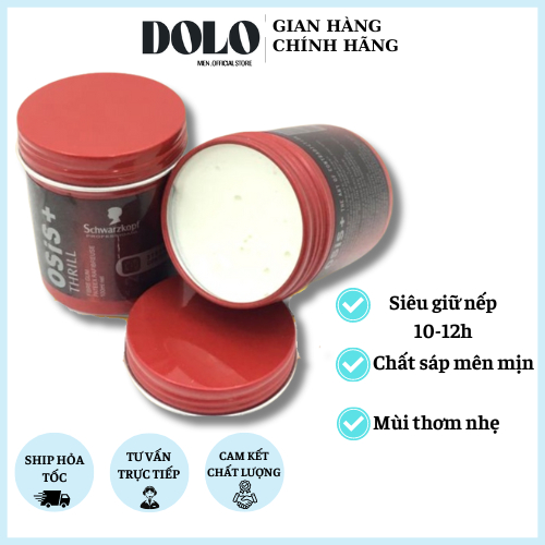 SÁP VUỐT TÓC NAM O.sis Thrill  Weilaiya , Sáp vuốt tóc siêu giữ nếp 10h-12h dung tích 100g