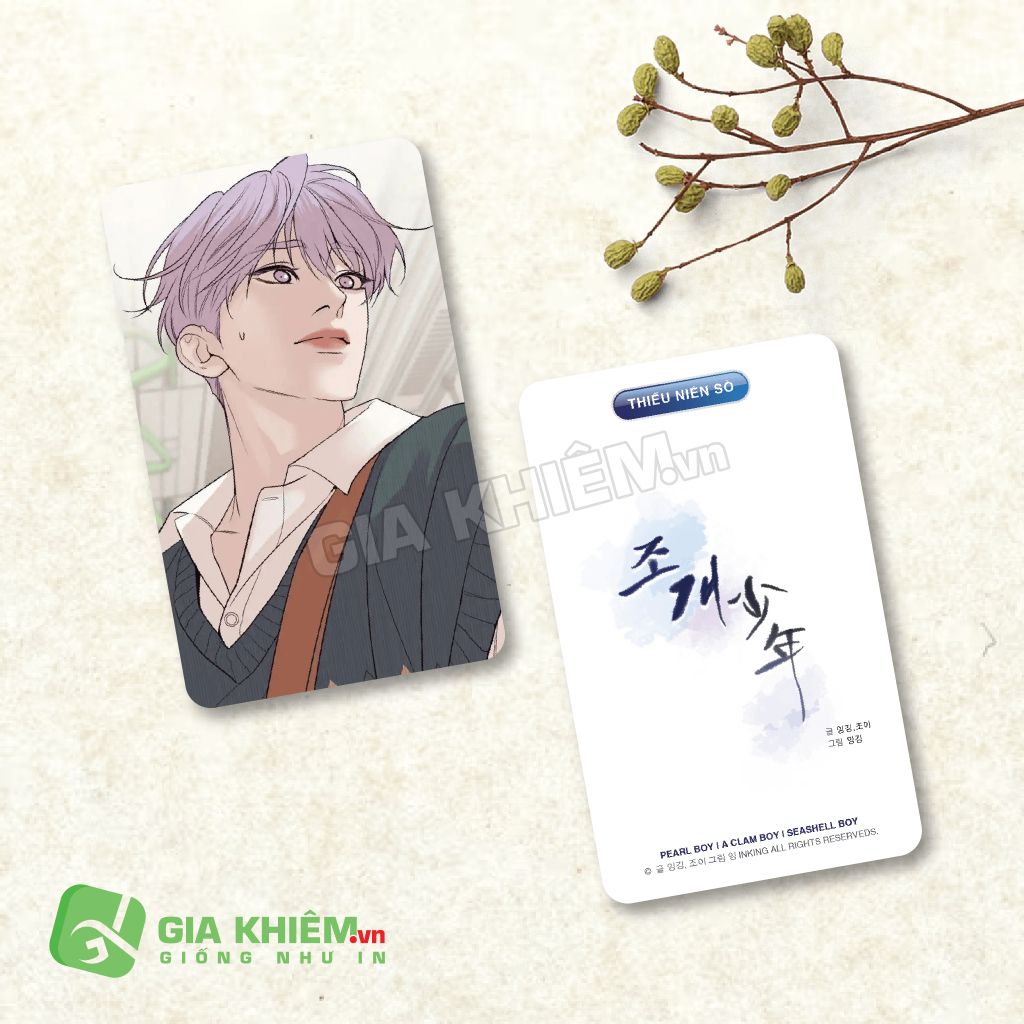 Card bo góc giấy truyện THIẾU NIÊN SÒ PEAL BOY