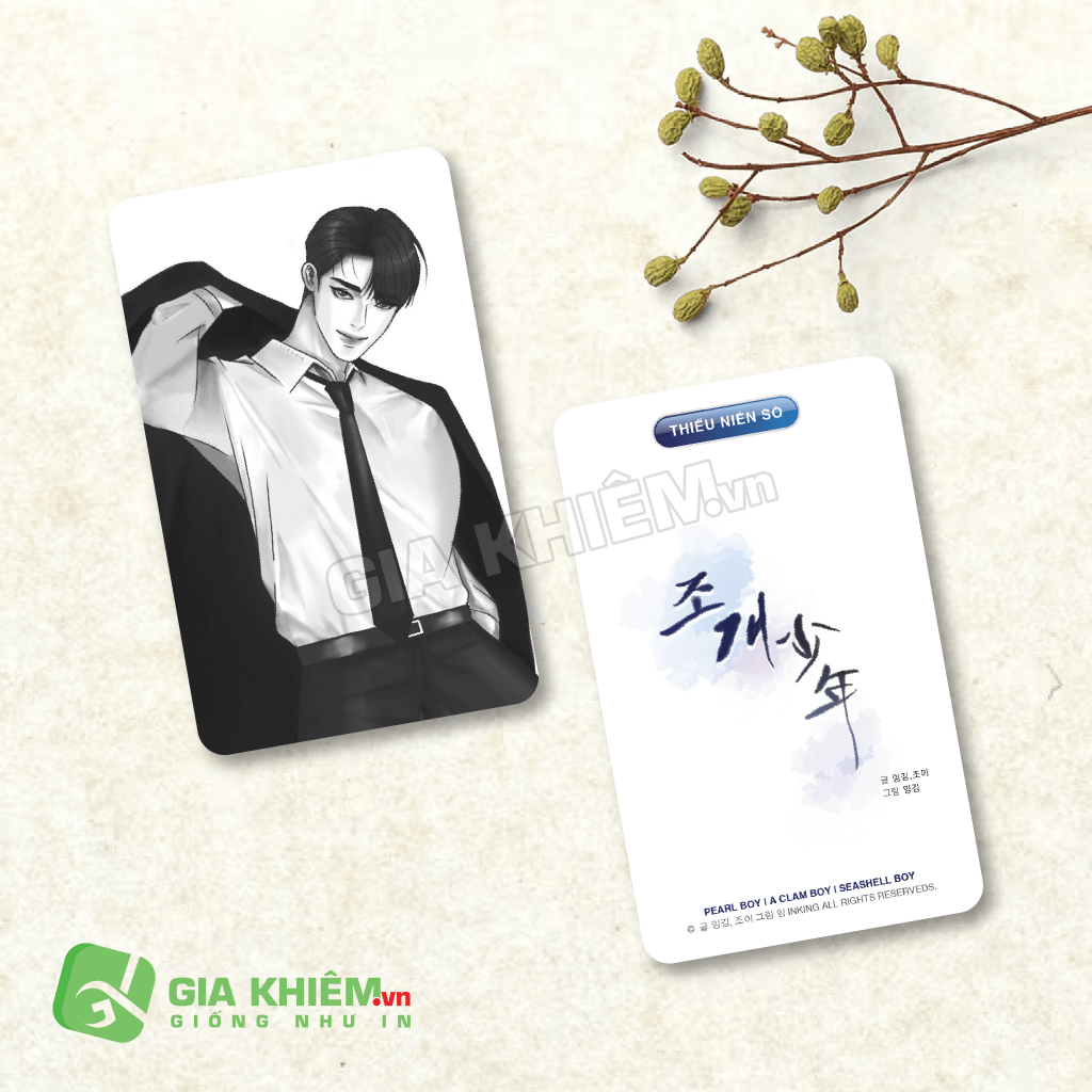 Card bo góc giấy truyện THIẾU NIÊN SÒ PEAL BOY