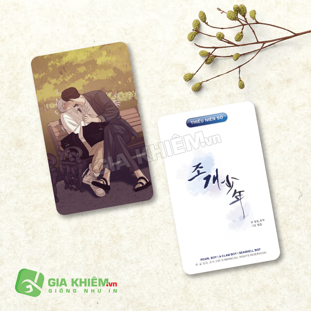 Card bo góc giấy truyện THIẾU NIÊN SÒ PEAL BOY