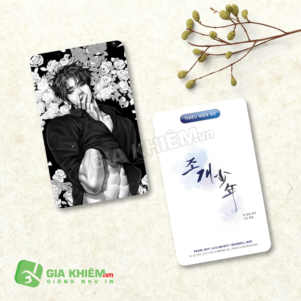 Card bo góc giấy truyện THIẾU NIÊN SÒ PEAL BOY