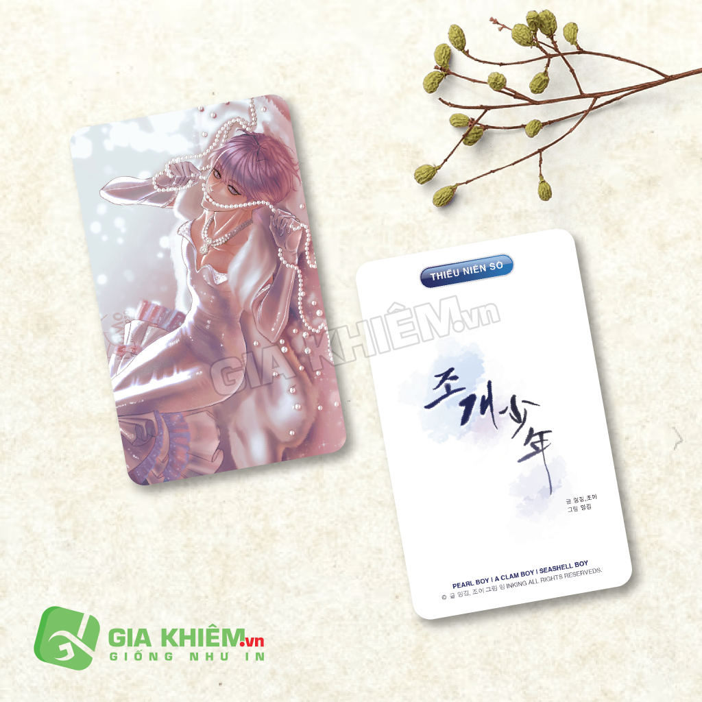 Card bo góc giấy truyện THIẾU NIÊN SÒ PEAL BOY