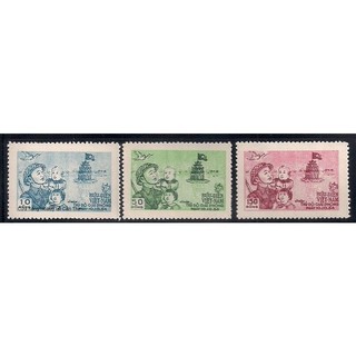 Tem sưu tập MS 12 Tem Việt Nam Giải phóng thủ đô 1955 ( 3 tem )