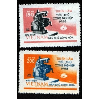Tem sưu tập Việt Nam MS 32 Triển lãm tiểu thủ công nghiệp 1958 ( 2 tem )