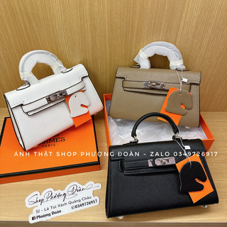 Túi Kely Size 18 Hàng QC Siêu Đẹp Đủ Màu Tag Bạc