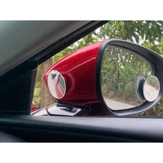 Gương cầu lồi xoay 360 độ, gắn gương chiếu hậu XOÁ ĐIỂM MÙ cho xe ô tô- 1 bộ 2 chiếc