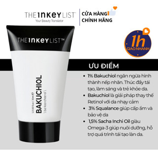 (Gốc 400k) Kem dưỡng chống lão hoá The INKEY List Bakuchiol Moisturiser 30ml