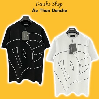 Áo Thun Donche In Chữ DG To Trên Mặt Áo Siêu Nét - Áo Phông Nam Nữ DG Chất Cotton Cao Cấp 88861