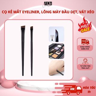 Cọ kẻ mắt eyeliner, lông mày - cọ kẻ bọng mắt mở góc mắt nét mảnh đầu cọ dẹt cmx1