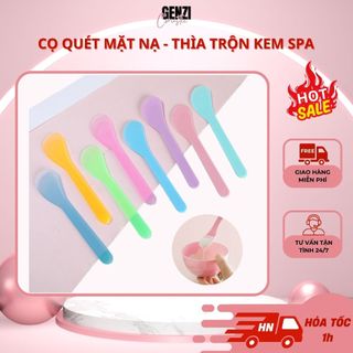 Cọ quét mặt nạ - dụng cụ đắp mặt nạ silicon thìa trộn kem chuyên dùng cho spa tmn1