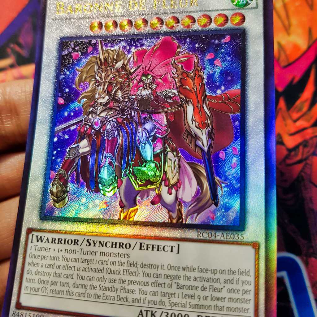 Thẻ bài Yugioh chính hãng | Baronne de Fleur (AE) | Ultimate rare.