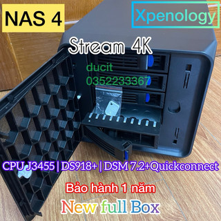 NAS 4 bay J3455, Ổ cứng mạng, Xpenology DSM7.2.1 Quickconnect