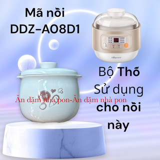 Thố sứ , nắp sứ 0,8l nồi bear ddz_a08t1 , nắp sứ 0,8 bear ddz_a08t1, phụ kiện nồi bear