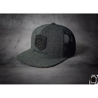 (Video Shop Chụp) Mũ Snapback Xám phối Lưới cao Cấp.