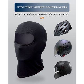 Khăn trùm ninja basic làm từ vải spandex co giãn 4 chiều (khăn phù hợp cho các hoạt động ngoài trời)