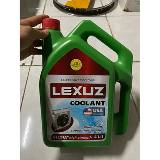 Nước làm mát máy xanh cao cấp Lexuz Coolant 4L dành cho xe ba gác, xe ba bánh, xe máy