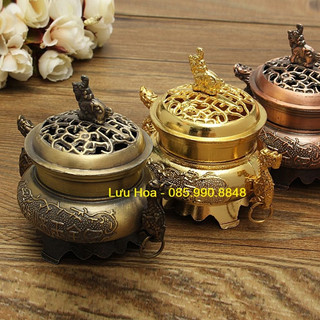 [VIP] Lư đốt trầm cao cấp [HAI RỒNG], Lư hương - Lư xông trầm đẹp, dùng là mê