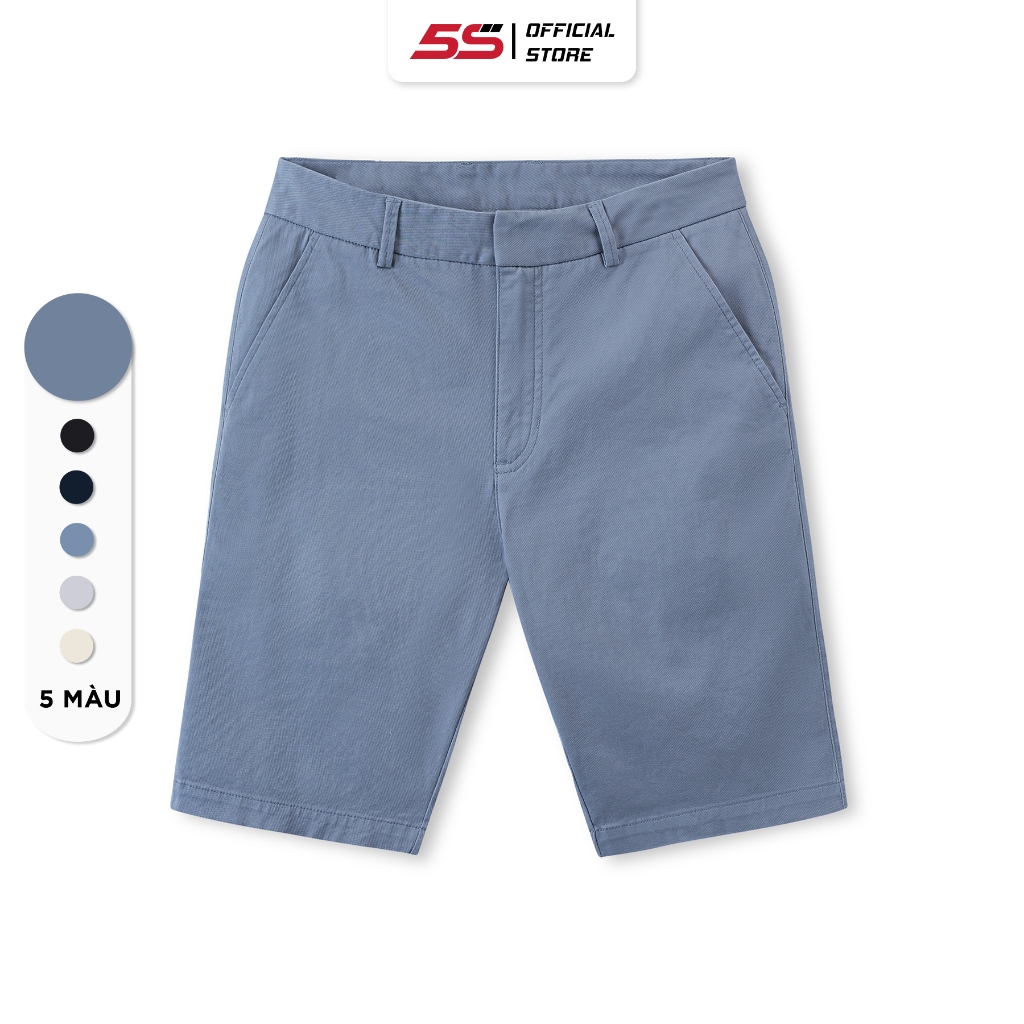  Quần Short Nam 5S FASHION, Thiết Kế Cạp Giấu Cúc Lịch Sự, Màu Sắc Dễ Mặc 