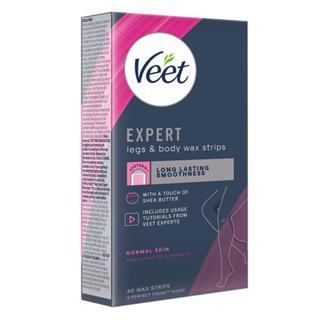 Miếng dán Wax lông, tẩy lông Veet Easy-Gel Legs Wax Strips legs& body( full hộp và lẻ mẫu)