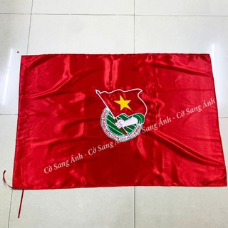 Cờ đoàn thanh niên kích thước 0.7x1.05 m logo thêu