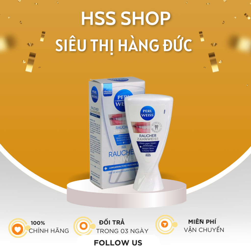 KEM ĐÁNH RĂNG PERL WEISS TRẮNG RĂNG THƠM MIỆNG